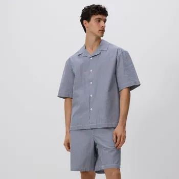 Pánské kalhoty Reserved - Kraťasy loose - tmavomodrá - YV283-59P - YV283-59P-S