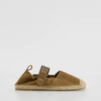 Reserved - Kožené espadrilky - béžová - 426CP-80X - 426CP-80X-38