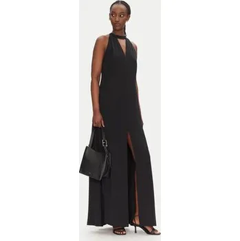 Dámské šaty ACCESS FASHION Večerní šaty 53-3388-145 Černá Regular Fit 46