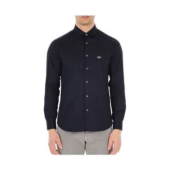 Pánská košile Emporio Armani Košile 3L1CD4 1NBNZ Tmavomodrá Regular Fit XL