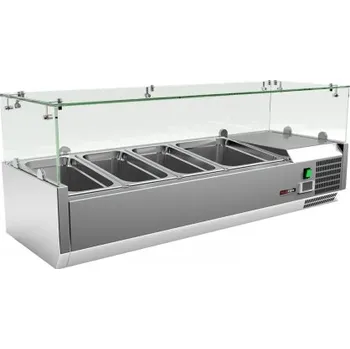 Vitrína chladící 120 cm MCH 3120 RedFox - 1xGN1/2 + 3xGN1/3 Sleva 1000Kč