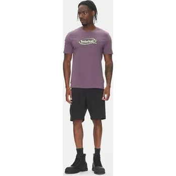 Pánské tričko Timberland T-Shirt TB0A6DJY Fialová Regular Fit M