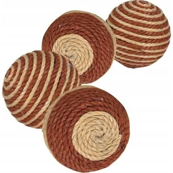 Hračka pro psa Trixie sisalový míček hračka pro kočky 4 cm