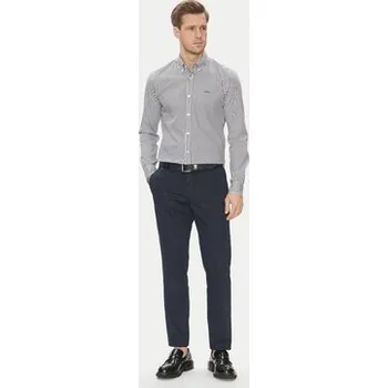 Pánské oblečení BOSS Kalhoty z materiálu H-Kaiton1 50540650 Tmavomodrá Slim Fit 56