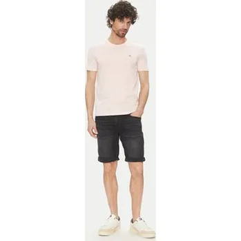 Pánské tričko Tommy Jeans T-Shirt DM0DM20363 Růžová Slim Fit XS