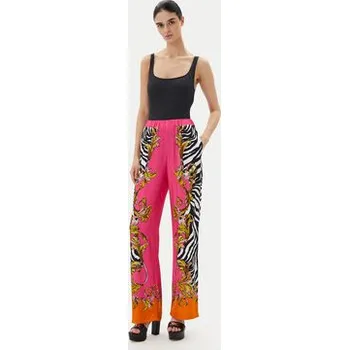 Dámská móda Versace Jeans Couture Kalhoty z materiálu 78HAA1P2 Růžová Straight Fit 40