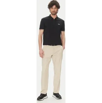Pánská košile BOSS Polokošile Philix Pima 50538177 Černá Regular Fit M
