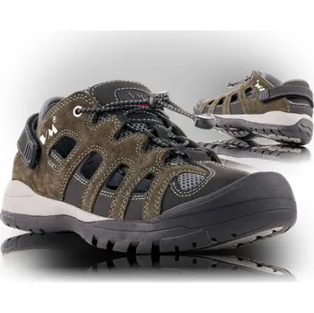 Pánské sandále VM Footwear Obuv TRIPOLIS 4675-S1 sandál černo-hnědá - 36