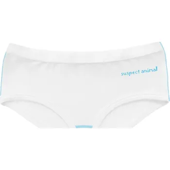 Dětské funkční kalhotky Boxerky ROBOT bílá Bamboo Ultra - Modrá / 130