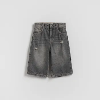 Chlapecké kalhoty Reserved - Džínové šortky - šedá - 3506G-90J - 3506G-90J-158