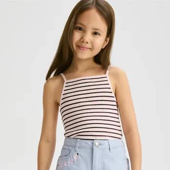 Reserved - Pruhovaný top - pastelově růžová - 570EX-03X - 570EX-03X-134