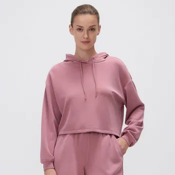 Dámská mikina Reserved - Krátká mikina s kapucí - světle fialová - VG152-34X - VG152-34X-L