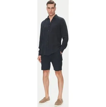 BOSS Šortky z materiálu 50536863 Tmavomodrá Tapered Fit 34