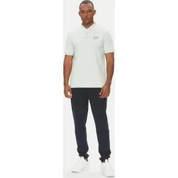 Pánská košile EA7 Emporio Armani Polokošile 7M000183 AF13511 U9060 Světle modrá Regular Fit M