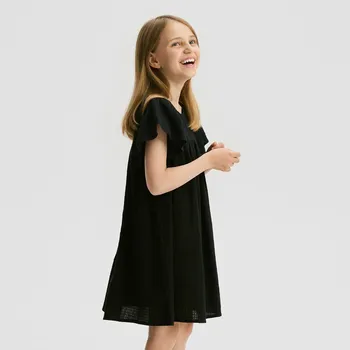 Dívčí oblečení Reserved - Šaty s volány - černý - 171EX-99X - 171EX-99X-158