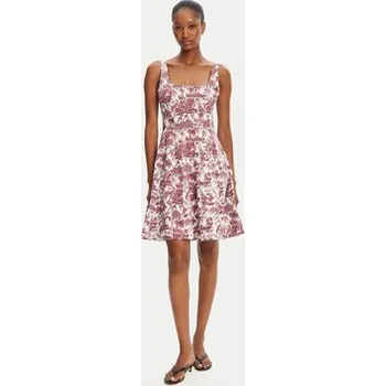 Dámské šaty STAUD Letní šaty Wells R25R2222SP Růžová Regular Fit 6