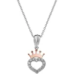 Disney Půvabný stříbrný náhrdelník Princess N902753UZWL-18 (řetízek, přívěsek) + 2 měsíce na vrácení zboží