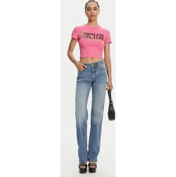 Versace Jeans Couture T-Shirt 78HAHC05 Růžová Slim Fit L