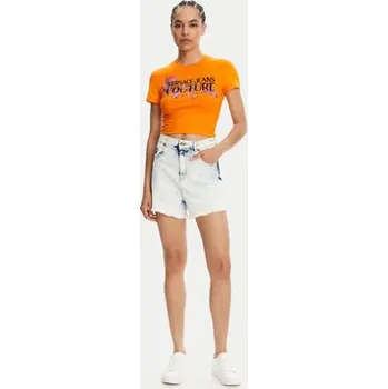 Pánské kraťasy Versace Jeans Couture Džínové šortky 78HAD51R Modrá Straight Fit 32