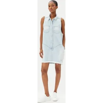 Dámské šaty One Teaspoon Džínové šaty Braxton 25354 Světle modrá Regular Fit XXS