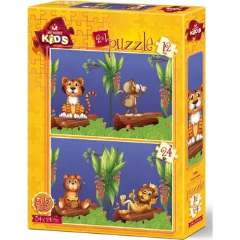 ART Kamarádi v přírodě 12+24 dílků