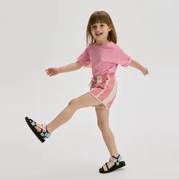 Dívčí kalhoty Reserved - Pruhované kraťasy - vícebarevná - 737EX-MLC - 737EX-MLC-92