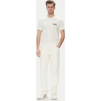 Pánské tričko Lee T-Shirt Medium Wobbly 112364535 Bílá Regular Fit L