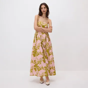 Dámské šaty Reserved - Vzorované maxi šaty - vícebarevná - 235FH-MLC - 235FH-MLC-M