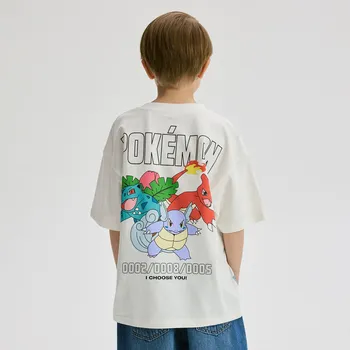 Dětská móda Reserved - Tričko s potiskem Pokémon - krémová - 933EG-01X - 933EG-01X-140