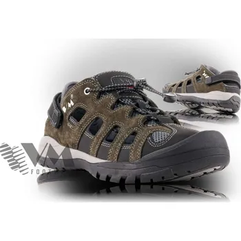 Pánské polobotky VM Footwear Obuv TRIPOLIS 4675-O1 sandál černá/hnědá - 45