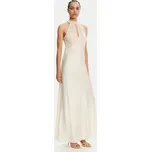 TWINSET Večerní šaty 251TT2080 Écru Slim Fit 48