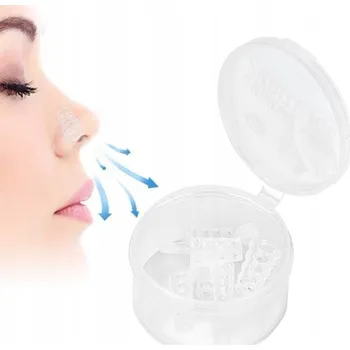 Pomůcka proti chrápání a spánkové apnoe 4 Silikonové Nosní Rozpěrky Proti Chrápání