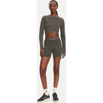 Dámská halenka adidas Halenka Ribbed JD0014 Černá Slim Fit L