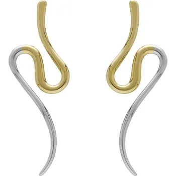 Náušnice Stříbrné náušnice se zlacením Victoria Cruz A4818-BT