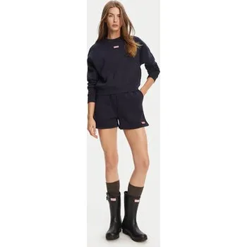 Dámská mikina Hunter Mikina Tina HARW0042242 Tmavomodrá Cropped Fit L