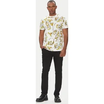 Pánské tričko Versace Jeans Couture T-Shirt 78GAH6S0 Bílá Regular Fit M