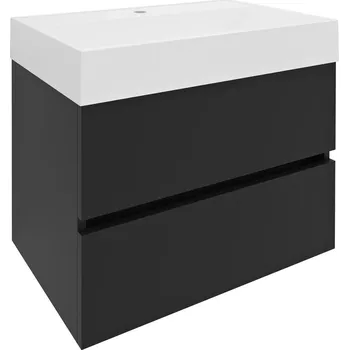 Umyvadlo ODETTA umyvadlová skříňka 67x50x43,5cm, antracit matný