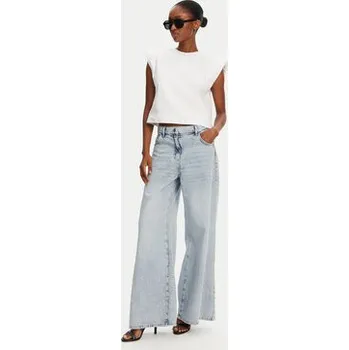 Patrizia Pepe Jeansy 2P1697/D070-CA61 Modrá Wide Leg 27