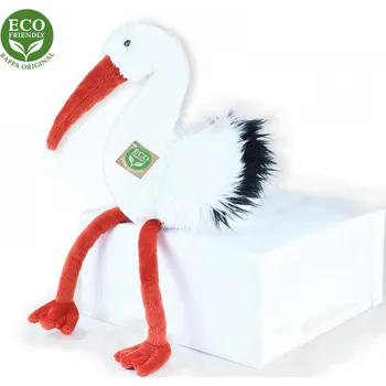 Dětské zboží Plyšový čáp 28 cm ECO-FRIENDLY