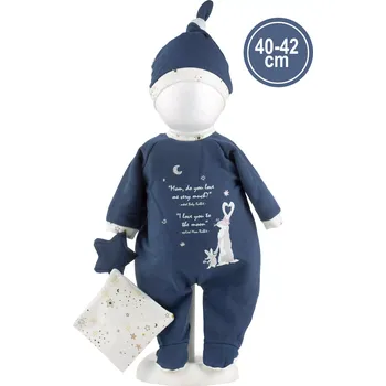 Doplněk pro panenku Llorens M741-12 obleček pro miminko NEW BORN velikosti 40–42 cm