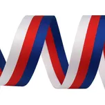 Taftová stuha TRIKOLORA CZ / Česká republika, šíře 2cm (stuha v metráži)