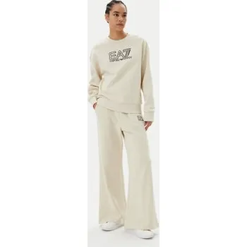 EA7 Emporio Armani Teplákové kalhoty 7W000106 AF12473 U1079 Béžová Loose Fit M