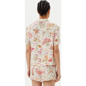 Dámské pyžamo Hunkemöller Pyžamový top 302113 Barevná Regular Fit XL