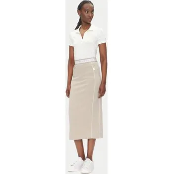 Dámská sukně EA7 Emporio Armani Midi sukně 7W000279 AF12501 U6155 Béžová Regular Fit XS