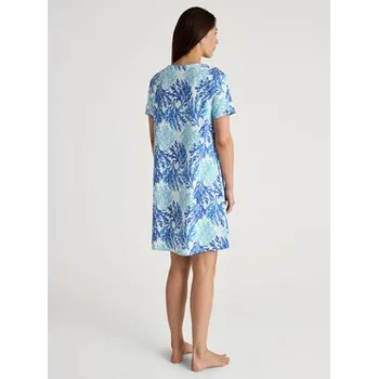 Dámská noční košile Calida Noční košile 34157 Modrá Comfortable Fit 44_46