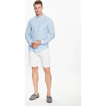 Lindbergh Šortky z materiálu 30-505044 Bílá Slim Fit XL