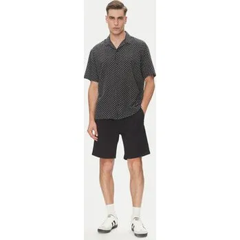 Pánská košile Jack & Jones Košile Luke 12277185 Černá Relaxed Fit S