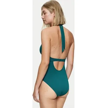 Dámské oblečení Triumph Jednodílné plavky Summer Mix & Match 10222674 Zelená 40D