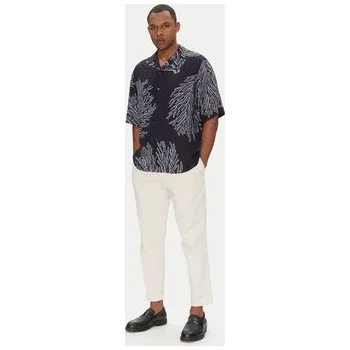 Pánská móda BOSS Košile Lapisy_M 50538280 Tmavomodrá Relaxed Fit L