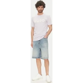 HUGO T-Shirt Dulivio 50467556 Fialová Regular Fit M